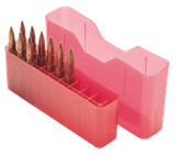 MTM Case-Gard J20LLD29 Slip-Top Ammo Box J-20 7mm Rem/338 Win Mag Red Polypropylene 20rd
