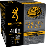 Browning Ammo BGC418 Golden Clays  410Bore 2.50" 1/2oz 8Shot 25 Per Box/10 Case