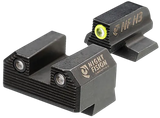 Night Fision CNK029187250YGZG Mete SF Stealth Yellow Tritium Rear Black Frame Fits Canik