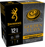 Browning Ammo BGC12L8 Golden Clays  12Gauge 2.75" 1oz 8Shot 25 Per Box/10 Case
