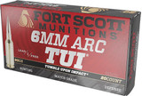Fort Scott Munitions 6ARC-090-SCV2 Tumble Upon Impact (TUI)  6ARC 90gr Solid Copper Spun 20 Per Box/10 Case