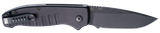 Hogue 64130 Ballista I Automatic 3.50" Folding Drop Point Black Cerakote 154CM SS Blade, Matte Black Aluminum Handle