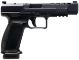 Canik HG6825N Mete SFx 9mm Luger 10+1 5.20" Black Nitride Match Grade Barrel, Black Optic Ready/Serrated Steel Slide, Black Polymer Frame w/Picatinny Rail, Aggressive Texture Grip