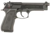 Beretta USA J92F300 92FS  Full Size Frame 9mm Luger 10+1 4.90" Black Steel Barrel, Black Bruniton Steel Serrated Slide, Black Bruniton Aluminum Frame, Ambidextrous