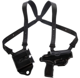 Galco MCII894RB Miami Classic II Shoulder System Shoulder Fits Chest Up To 56"/Sig P365 X Macro Black Steerhide  Right Hand