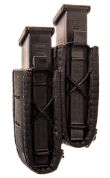 High Speed Gear 41PS02BK Taco Double Duty Staggered Black Nylon Laminate, Pistol