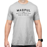 Magpul MAG1112-041-2XL Go Bang Parts  Stone Gray Heather Cotton/Polyester Short Sleeve 2XL
