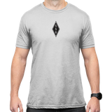 Magpul MAG1280-041-M Engineered to Feed  Stone Gray Heather Cotton/Polyester Short Sleeve Medium
