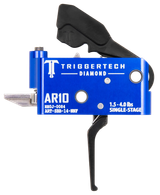 TriggerTech ARTSAB14NNF Diamond  Black Straight Flat Fits AR-10