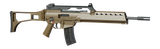 HK 81001321 G36  22 LR 20+1 18.13" Black Barrel w/Flash Suppressor, Flat Dark Earth Receiver w/Picatinny Rail, Flat Dark Earth Folding Synthetic Stock, Polymer Grip