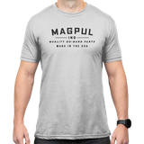 Magpul MAG1112-041-3XL Go Bang Parts  Stone Gray Heather Cotton/Polyester Short Sleeve 3XL