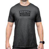 Magpul MAG1526-010-S Go Bang Parts  Charcoal Gray Cotton/Polyester Short Sleeve Small