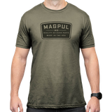 Magpul MAG1526-316-S Go Bang Parts  Olive Drab Heather Cotton/Polyester Short Sleeve Small