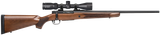 Mossberg 28057 Patriot  22-250 Rem Caliber with 5+1 Capacity, 22" Fluted Barrel, Matte Blued Metal Finish & Walnut Stock Right Hand (Full Size) Includes Vortex Crossfire II 3-9x40mm Scope
