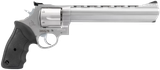 Taurus 2440089 44  Large Frame 44 Rem Mag 6rd 8.37" Matte Stainless Ported Barrel, Matte Stainless Cylinder & Frame, Black Finger Groove Rubber Grip, Transfer Bar Safety Exposed Hammer