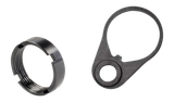 White Label Armory WLA-BUF-7007-01 Quick Detach End Plate Kit Black Aluminum/Steel AR-15