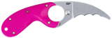 CRKT 2511T Bear Claw  2.39" Fixed Hawkbill Serrated Powder Coated AUS8A SS Blade, Pink Textured GRN Handle