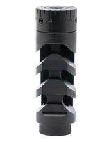 Armaspec ARM1932-BLK Muzzle Brake Harmonics-Tuner Black Stainless Steel 5/8x24 Threads 30 Cal