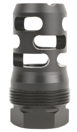 Armaspec ARM2963-BLK Micro Muzzle Brake Catacomb Black QPQ Nitride 5/8"x24 Threads 30 Cal