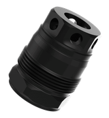 Liberty Precision Machine LPM-2011 Baby Bell Muzzle Brake Black Stainless Steel 1/2"x28 Threads 1.10" OAL