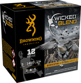 Browning Ammo B193431233 Wicked Blend  12Gauge 3" 1 1/4oz 3/5BI Shot 25 Per Box/10 Case