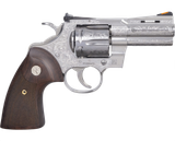Colt Mfg PYTHONSP3WSSE Python  357 Mag 6rd Shot 3" Stainless Steel Barrel, Cylinder& Frame, Walnut Grip w/Medallion