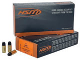 HSM 9MM24N   9mmLuger Subsonic 180gr Hard Cast Long Flat Nose 50 Per Box/10 Case