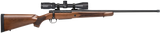 Mossberg 28124 Patriot  300 Win Mag Caliber with 3+1 Capacity, 24" Threaded/Fluted Barrel, Matte Blued Metal Finish & Walnut Stock Right Hand (Full Size) Includes Vortex Crossfire II 3-9x40mm Scope