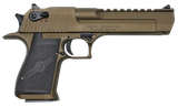Magnum Research DE50BB Desert Eagle Mark XIX 50 AE 6" 7+1 Burnt Bronze Cerakote Carbon Steel Frame & Slide Black Rubber Grip