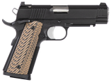 Dan Wesson 01808 Specialist Commander 45 ACP 8+1 4.25" Stainless Steel Barrel, Black Duty Serrated Stainless Steel Slide & Frame w/Picatinny Rail, Black/Brown G10 Grip, Ambidextrous