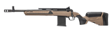 Savage Arms 32989 110 Scout V2 400 Legend 10+1 16.50" Medium Heavy Profile Barrel, Arca Rail Forend, Coyote Tan AccuStock w/AccuFit V2 Synthetic Stock, Left Hand