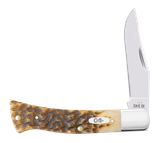 CASE 10799 AXE HANDLE PEACH SEED JIG AMBER BONE