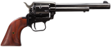 Heritage Mfg RR22MB6 Rough Rider  22 LR 22 WMR 6 Shot, 6.50" Black Steel Barrel, Black Zinc Alloy Frame, Black Cylinder, Cocobolo Grip, Hammer/Thumb Safety, Exposed Hammer