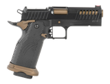 Fierce Firearms FGZ-9-C-BBZ-CS Grizz Commander 9mm Luger 10+1 4.25" Black Bull Barrel, Steel Optic Ready/Serrated Slide, Burnt Bronze Cerakote w/Black Controls Steel Frame w/Accessory Rail, RMR Footpr