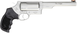 Taurus 2441069MAG Judge Magnum Compact Frame 45 Colt (Long Colt)/410 Gauge 5rd 6.50" Matte Stainless Steel Barrel, Cylinder & Frame, Black Ribber Grip, Transfer Bar Safety, Exposed Hammer