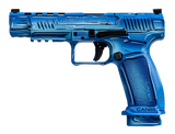 Canik HG5635SKN Mete SFT Sketch 9mm Luger 4.46" 20+1 Steel Barrel, Optic Ready/Serrated Steel Slide, Polymer Frame w/Picatinny Rail, Textured Grip