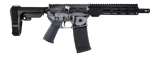 Shark Coast Tactical SCC07435MILGY-P Military 5.56 NATO 30+1 10.50" Black Nitride Threaded Barrel, Aluminum Receiver w/Picatinny Rail, M-LOK Handguard, Polymer SB Tactical SBA3 Brace, Magpul MOE Grip,