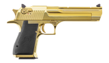 Magnum Research DE44CAG Desert Eagle Mark XIX *CA Compliant 357 Mag 9+1 6" Accessory Rail Barrel, Gold Zirconium Nitride Serrated Slide & Frame