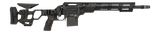 Cadex Inc CDXSSCOV308165CP20I2E1 CDX-SS Seven S.T.A.R.S. Covert Compact 308 Win 10+1 16.50" Black DLC Fluted Threaded Barrel, Black Cerakote Receiver w/Picatinny Rail, M-LOK Handguard, Black Folding S