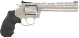 Colt Mfg KCOBRA22SM6RFO King Cobra Target 22 LR 6 Shot 6" Matte Stainless Steel Vent Rib Barrel, Matte Stainless Stainless Steel Frame & Cylinder, Black Hogue Overmolded Grip, Exposed Hammer