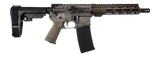 Shark Coast Tactical SCC07527VIK-P Viking 5.56 NATO 30+1 10.50" Black Nitride Threaded Barrel, Aluminum Receiver w/Picatinny Rail, M-LOK Handguard, Polymer SB Tactical SBA3 Brace, Magpul MOE Grip, Rig