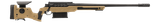 Cadex Inc CDXBMGQUA5029HI20I1J5N BMG Quake  50 BMG 3+1 29" Black DLC Match Grade Threaded Barrel, Black DLC Receiver w/Picatinny Rail, Adj Cheek Piece & LOP Hybrid Tan Polymer Stock