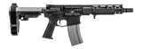 Griffin Armament MK2PSD30095P-W MK2 PSD 300 Blackout 9.50" Threaded Barrel, Black Anodized Aluminum Receiver w/Picatinny Rail, M-LOK Handguard, Black Polymer SBA3 Brace, Black A3 Grip, Ambidextrous