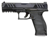 Walther Arms 2844001 PDP Optic Ready 9mm Luger Caliber with 5" Barrel, 18+1 Capacity, Black Finish Picatinny Rail Frame, Serrated/Optic Cut Black Steel Slide & Performance Duty Textured Polymer Grip
