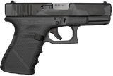 Weapon Works  G19 Gen3 Compact Frame 9mm Luger 15+1 4.02" Black Steel Barrel, Urban Dazzle Grey w/Mesh Stippling Serrated Steel Slide & Polymer Frame w/Picatinny Rail, USA Made