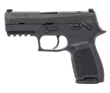 Sig Sauer 320C9BSSPMSMA P320 *MA Compliant Compact 9mm Luger 10+1 3.90" Black DLC Barrel, Black Nitron Stainless Steel Optic Ready/Serrated Slide, Black Stainless Steel Frame w/Picatinny Rail, Texture