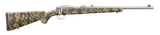 Ruger 7420 77/357  357 Mag 5+1 18.50" Brushed Stainless Threaded Barrel, Brushed Stainless Integral Scope Mount, Fixed Desolve Bare Reduced Camo Synthetic Stock, Thread Protector