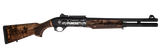 MAC 21000122PNCH Cowboy Puncher  12 Gauge Semi-Auto 3" 5+1 18.50" 18" Black Barrel, Black Engraved Receiver w/Picatinny Rail, Engraved Wood Stock