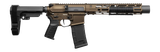 CMMG 30A0ED0-MB Zeroed Banshee Mk4 300 Blackout 30+1 6.50" Black Nitride Threaded Barrel, Midnight Bronze Cerakote Aluminum Receiver w/Picatinny Rail, M-LOK Handguard, Black Polymer CMMG RipBrace, CMM