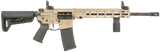Maxim Defense MXM49735 MD15 L 5.56x45mm NATO 30+1 16" Fluted Barrel, FDE Rec/M-LOK Handguard, Black Magpul Furniture, SL-K Stock, MBUS Sights, Blackout Defense Flat Trigger